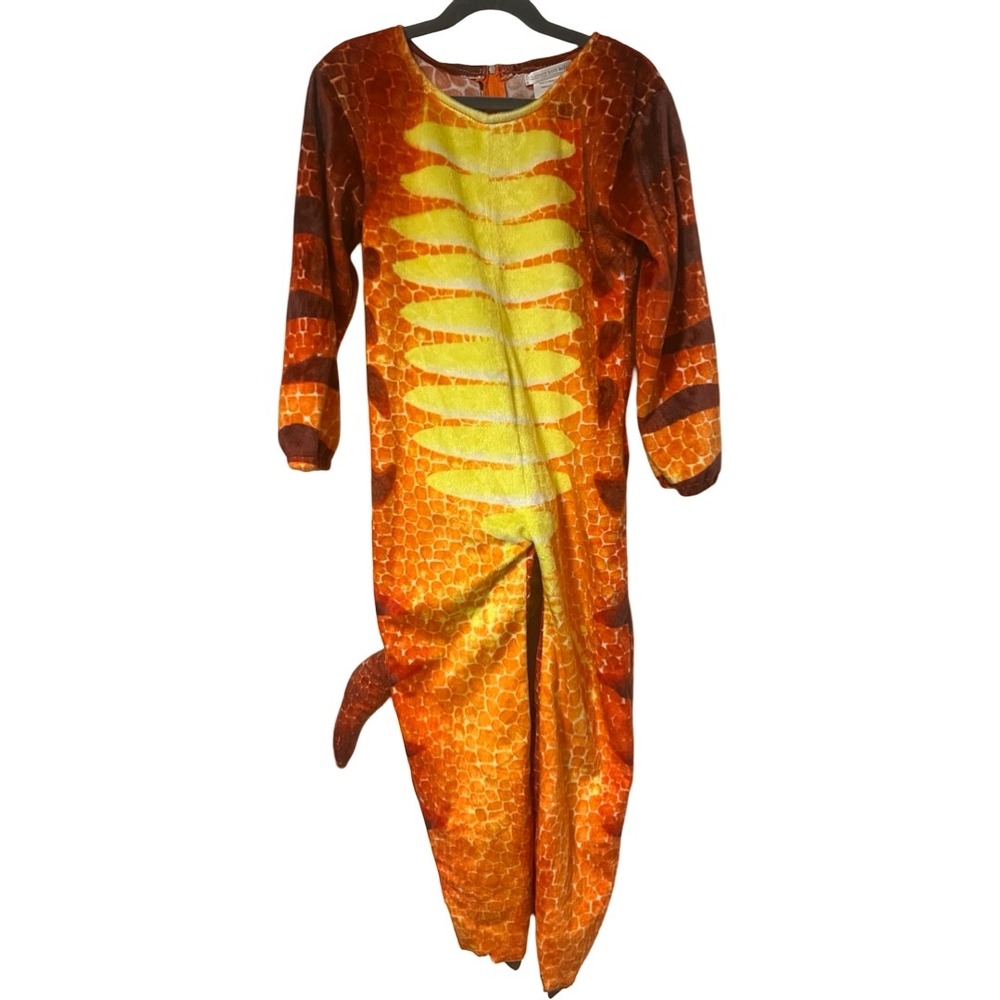 Pottery Barn Kids Dinosaur Costume Orange Bodysuit (No Headpiece) Size 4/6